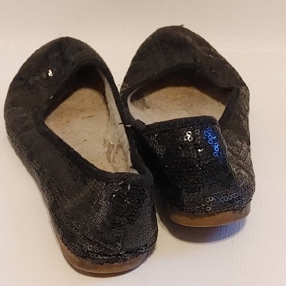 AMERICAN EAGLE SEQUIN Ballet Flats Women's Size 8 Sherpa lined - Picture 2 of 5